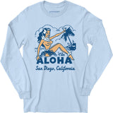 The Aloha - San Diego, CA - Vintage Tiki Bar - Long Sleeve T-Shirt