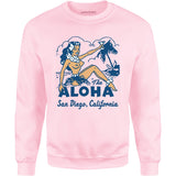 The Aloha - San Diego, CA - Vintage Tiki Bar - Unisex Sweatshirt