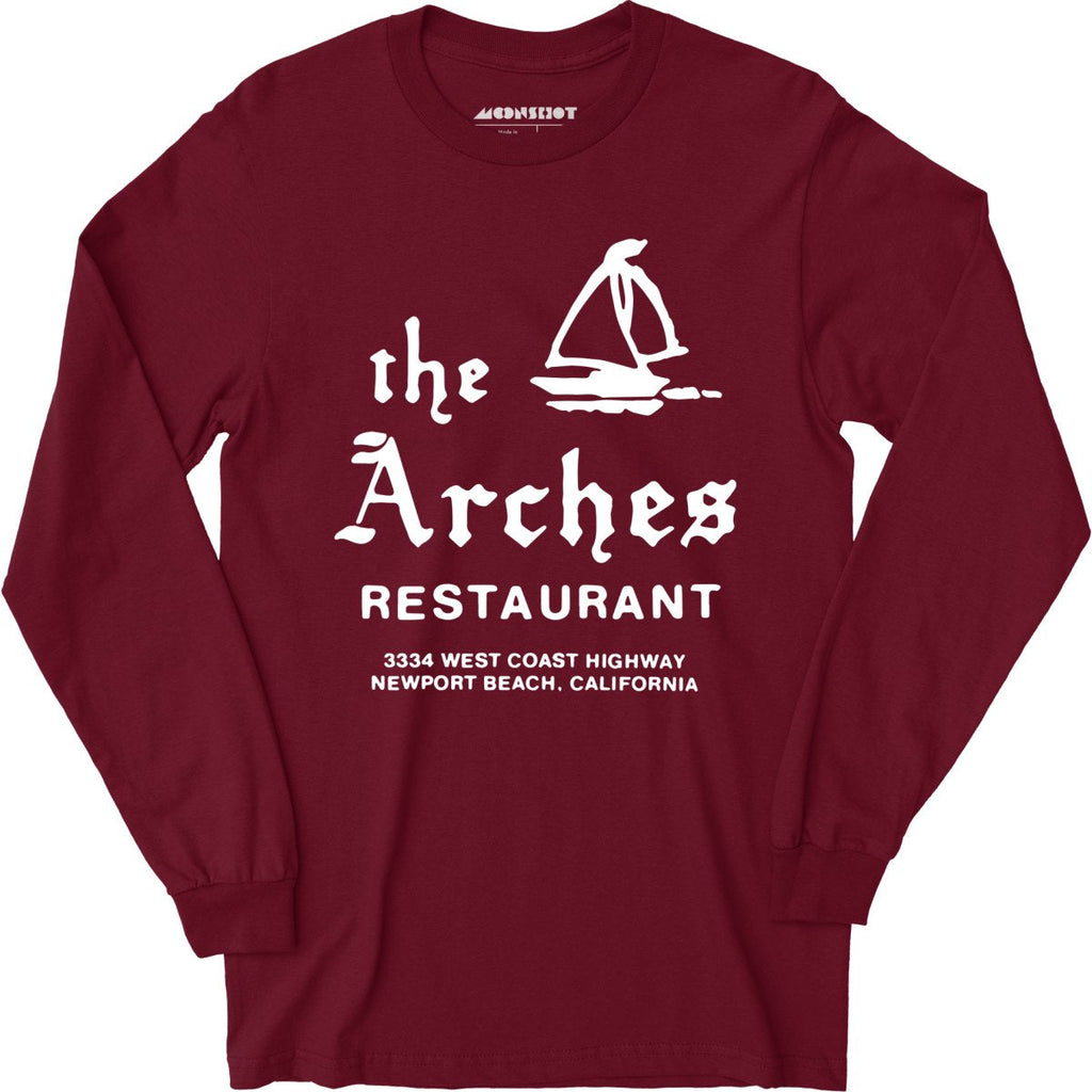 The Arches - Newport Beach, CA - Vintage Restaurant - Long Sleeve T-Shirt