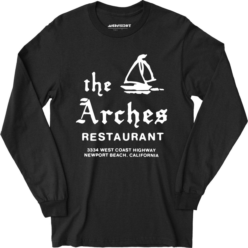 The Arches - Newport Beach, CA - Vintage Restaurant - Long Sleeve T-Shirt