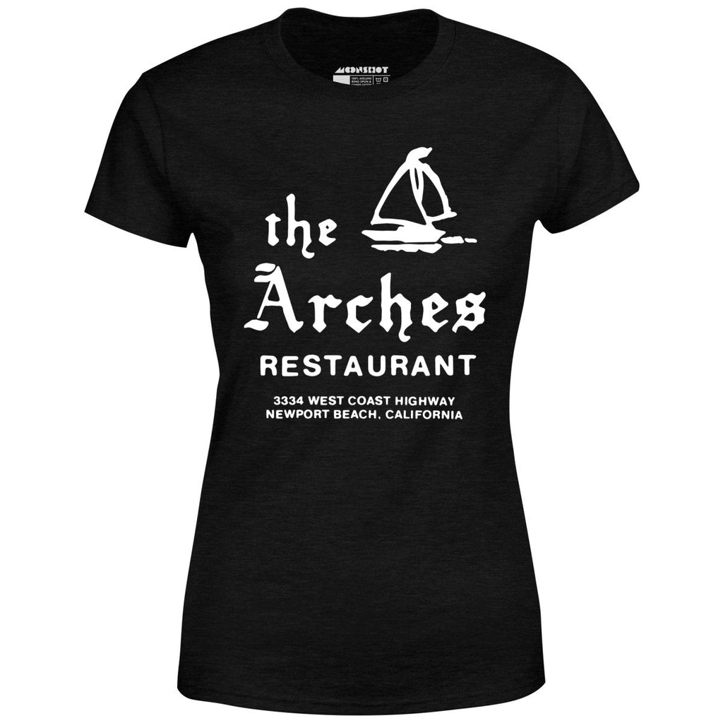 The Arches - Newport Beach, CA - Vintage Restaurant - Women's T-Shirt