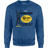 The Bowlero - San Diego, CA - Vintage Bowling Alley - Unisex Sweatshirt