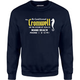 The Cromwell - Miami Beach, FL - Vintage Hotel - Unisex Sweatshirt