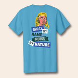 The Dead Rabbit - Bald Graces T-Shirt - Aquatic Blue