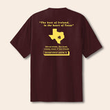 The Dead Rabbit - Irish Imports Deep in the Heart of Texas T-Shirt - Athletic Maroon