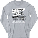 The Island Cafe v2 - Coronado, CA - Vintage Tiki Bar - Long Sleeve T-Shirt