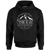 The K-12 He's Skiing on One Ski - Unisex Hoodie