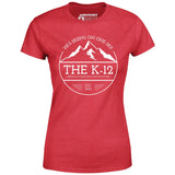 The K-12 He's Skiing on One Ski - Women's T-Shirt