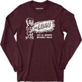 The Luau - Beverly Hills, CA - Vintage Tiki Bar - Long Sleeve T-Shirt