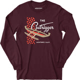 The Outrigger - Monterey, CA - Vintage Tiki Bar - Long Sleeve T-Shirt