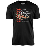The Outrigger - Monterey, CA - Vintage Tiki Bar - Unisex T-Shirt