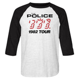 The Police 1982 Tour Baseball Shirt