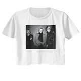 The Police - BW Against Wall Womens Crop Tee