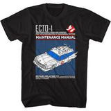 The Real Ghostbusters Ecto1 Manual T-Shirt