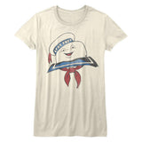The Real Ghostbusters Stay Puft Head Womens T-Shirt