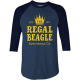 The Regal Beagle - Santa Monica, CA - 3/4 Sleeve Raglan T-Shirt