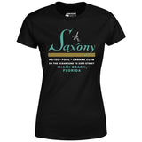 The Saxony - Miami Beach, FL - Vintage Hotel - Women's T-Shirt