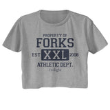 The Twilight Saga - Twilight Forks Athletic Dept Womens Crop Tee