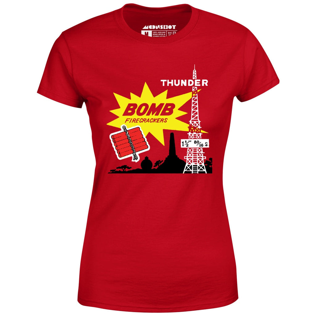 Thunder Bomb Retro Vintage Fireworks - Women's T-Shirt