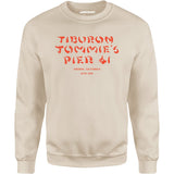 Tiburon Tommie's Pier 41 - Tiburon, CA - Vintage Tiki Bar - Unisex Sweatshirt