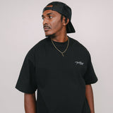 Tiger Reads Black Tee