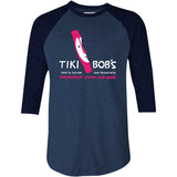 Tiki Bob's - San Francisco, CA - Vintage Tiki Bar - 3/4 Sleeve Raglan T-Shirt