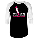 Tiki Bob's - San Francisco, CA - Vintage Tiki Bar - 3/4 Sleeve Raglan T-Shirt