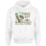 Tiny's Hut - Walnut Creek, CA - Vintage Tiki Bar - Unisex Hoodie