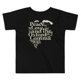 Peace, Love, And The Oxford Comma Kid's Toddler Tee