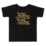 Turkey Stuffing Gravy Bowl Kid's Toddler Tee