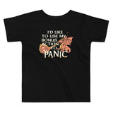 I'd Like To Use My Bonus Action To Panic Kid's Toddler Tee