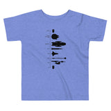 Space Ship Timeline Kid's Toddler Tee
