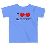 I Heart Heart Gallifrey Kid's Toddler Tee