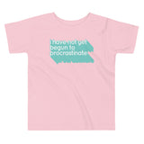 Not Begun To Procrastinate Kid's Toddler Tee