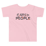 Cats>People Kid's Toddler Tee