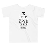 Too Close Eye Chart Kid's Toddler Tee