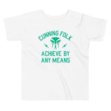 Cunning Folk Achieve By Any Means Kid's Toddler Tee