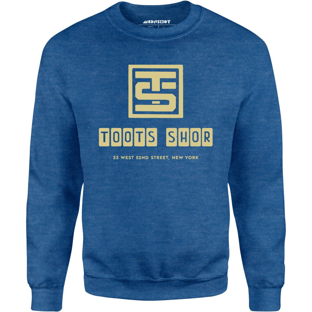 Toots Shor Logo - Manhattan, NY - Vintage Restaurant - Unisex Sweatshirt