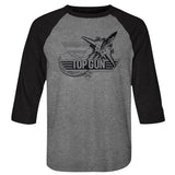 Top Gun Blk Baseball Shirt