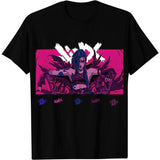 Arcane League of Legends Jinx Arcane T Shirt Adult Mens Shirts Crew Neck Short Sleeve T-Shirt Womens Shirts