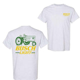 Busch Light Tractor 2-Sided T-Shirt, Labor Day, Casual Graphic Round Neck T-shirt for Summer, Beer Party Summer Shirt, Fashion Top for Daily Wear, T shirt For Men And Women