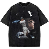Aaron Judge New York Custom Comic Style Baseball Custom Graphic T-Shirt Crewneck Cotton Menswear Top