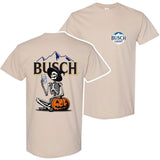 Busch Light Beer, Busch Light Halloween Skeleton Pumpkin 2 Sides T-Shirt, Busch Light Halloween Shirt, Halloween Shirt, For Men, For Women, Halloween Cute