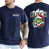Busch Light Beer Christmas Shirt, Funny Christmas Shirt, Soft Fabric Shortsleeve Shirt