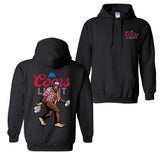 Coors Light Sasquatch Hoodie and T-shirt, Fun Bigfoot Design With Plaid Shirt And Coors Light Cans, Unisex Hoodie, Perfect For Beer Lovers And Outdoor Enthusiasts