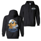 Busch Light Hunting Dog 2 Sided Hoodie and T-shirt, Busch Light Hoodie Full Color For Men and Women, Unisex Outdoors Funny Beer Printed Hoodie