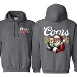 Coors Santa Claus 2 Sided Hoodie - Sweatshirts, Perfect For Beer Lovers, Unisex for Men and For Women Classic Cotton