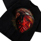 Alex Pereira Poatan Painted Face Portrait Vintage MMA Graphic Design T-Shirt Cotton Menswear