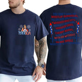 Casual, 2-sided Joe Dirt Merica July 4th Shirt Funny Joe, Full Color, For Men ,Gift For men, Casual.