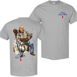 Busch Light, Hunter Trump With Michelob Ultra Beer 2 Siders T-shirt, Trump and Your Hunt Dog, Hunting Season, Perfect For Beer Lovers, Unisex T-Shirt, Cotton, Casual Graphic Trump T-shirt, Unisex T-shirt for Men and For Women